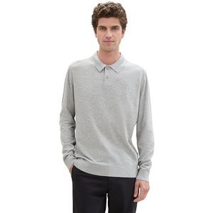 TOM TAILOR heren trui, 12035 - Grey Heather Melange, XXL
