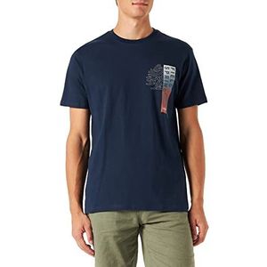 Springfield T-shirt met korte mouwen voor heren, Donkerblauw, S