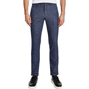 Tommy Hilfiger Heren Bleecker Nep Effen Wol Look Broek