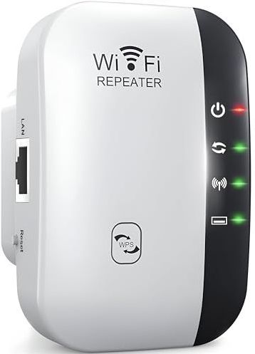Retoo - Wifi-repeater - 2,4 GHz - 300 Mbit/s - WLAN-versterker - Ethernet-poort