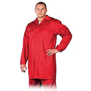 REIS FM Master Beschermend Schort - Duurzame Polyester/Katoen Mix, met Knopen, Zijzakken, Ideaal voor Slotenmakers en Magazijnen, Kleur: Rood, Maat: XXXL