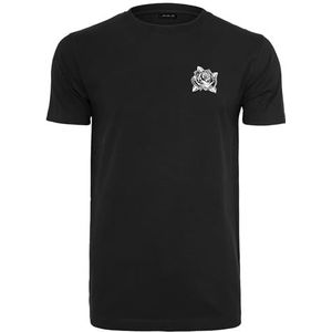 Mister Tee Heren T-shirt Money Rose Tee, grafisch T-shirt voor mannen, print T-shirt, streetwear, zwart, 3XL
