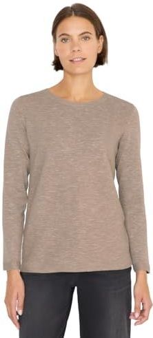 CECIL Structuurtrui Toffee Cream Heather Melange L