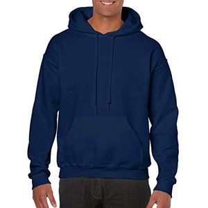 Gildan heren Fleece sweatshirt met capuchon, stijl G18500, Marine, S