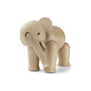 Kay Bojesen 39242 Elephant Mini Oak, 12cm x 7,5cm x 9,5cm