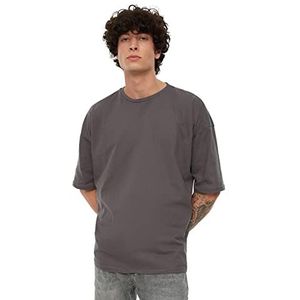 T-shirt - Gebreid - Katoen - Oversize Pasvorm - Turkiye