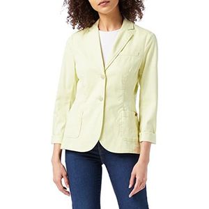 camel active Dames Womenswear Blazer kostuumjas, Geel (Citron 60), 46