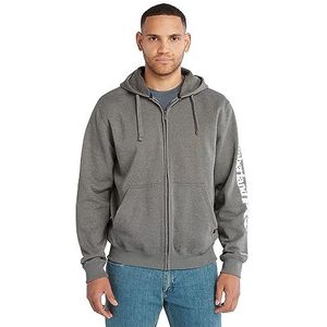 Timberland Unisex Volwassen Full-Zip Hooded Hood Honcho Sport Volledige Zip Sweater, Donker Houtskool Heather-Wit, 4X-Large Big US, Donker Houtskool Heather-wit