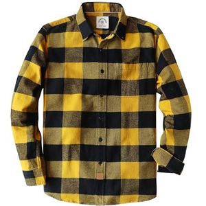 Dubinik® Heren Flanellen Overhemden Met Lange Mouwen Western Fleece Overhemden Met Button Down Casual Overhemd Regular Fit