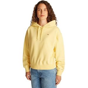 TOMMY HILFIGER Dames REG CONTRAST VLAG HOODIE WW0WW45979, geel, XXS, Geel (Citronella), XXS