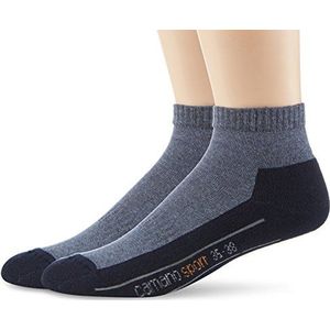 Camano 5932 Sportsokken voor heren, verpakking van 2 stuks, blauw (Navy 4), 38 EU