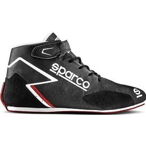 Sparco Prime-R enkellaarzen, maat 46, zwart/rood, uniseks laarzen, volwassenen, standaard, EU