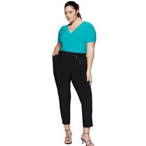 Fiorella Rubino: Joggers uit Jersey Curvy Size Spring Summer 24, zwart, M