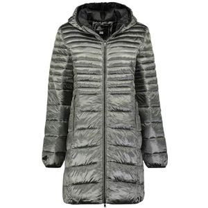 Geographical Norway Bodet Lady Windjack voor dames, outdoor, waterafstotende jas, lange mouwen, dames, regenjas, wandelen, seizoen, lente, zomer, herfst, winter (donkergrijs, M), Donkergrijs, M