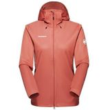 Mammut Ultimate Vii So damesjack met capuchon softshelljas voor dames, Brick, L