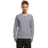 Brandit - Lange Mouwen Top - Katoen - Marineblauw/Wit - Regular Pasvorm