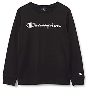Champion American Classics T-shirt met lange mouwen, zwart, 3-4 jaar, zwart, 4 Jaren
