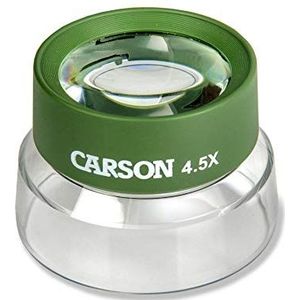 Carson HU-55 4.5x BugLoupe Gemakkelijk Bekijken Vergrootglas, Groen