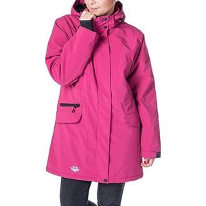 Deproc Active Dames Winterjas Skijacke Mit Abnehmbarer Kapuze Gefüttert Wasserdicht Wetterfest Windbreaker Übergangsjacke Parka Jas, Paars, 48