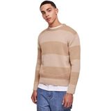 Urban Classics Heavy Oversized Striped Sweatshirt voor heren, warm zand/wetzand, 5XL