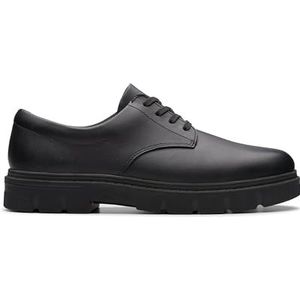 Clarks 261783016, jongens, zwart leer, Zwart leder, 39 EU