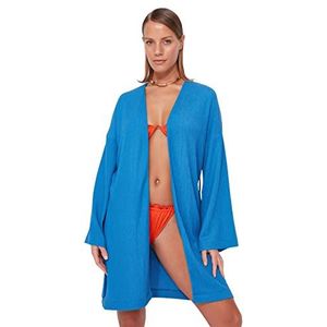 Trendyol Kimono en kaftan, dames, normale pasvorm, blauw, Blauw, 51