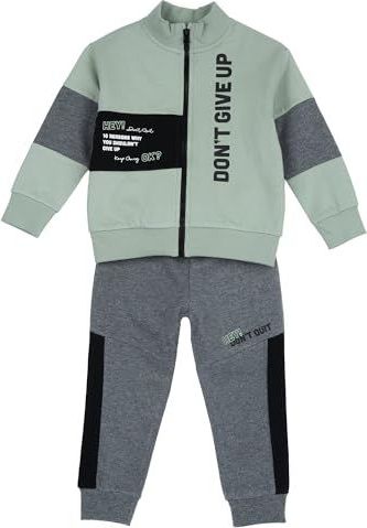 Chicco Tweedelig trainingspak voor jongens, Lichtgroen., 9 Maanden