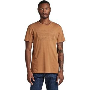 G-STAR RAW Men's Originals r t T-shirt, bruin (Chipmunk D22775-C506-3886), L, Bruin (Chipmunk D22775-c506-3886), L