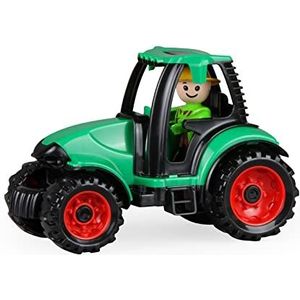 Lena 01624 - Truckies tractor, stabiel kinderspeelgoedvoertuig ca. 17 cm lang, klein landbouwspeelgoedvoertuig, trekker voor kinderen vanaf 2+, robuust voertuig voor zandbak, strand en kinderkamer, Meerkleurig