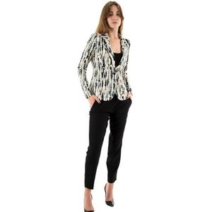 ICHI Casual zakelijke blazer voor dames, 202759/Total Eclipse Tie Dye Aop, L