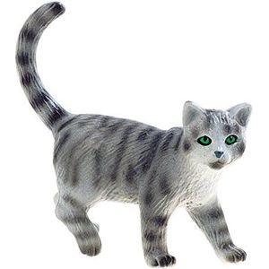 Bullyland 66363 - speelfiguur kartonnen kat Minka, ca. 7,1 cm groot dierenfiguur, detailgetrouw, PVC-vrij, ideaal als klein cadeau voor kinderen vanaf 3 jaar