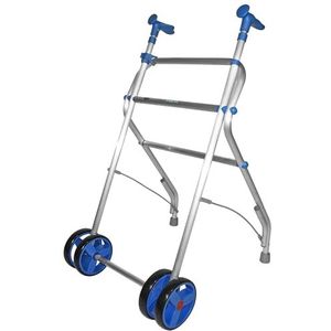 Sonpó Online - Luchtrollator - Gemaakt van aluminium en thermoplastisch - Ergonomische in hoogte verstelbare handgrepen (blauw)