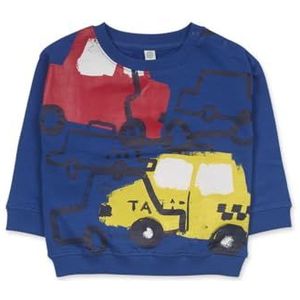 Tuc Tuc Sweatshirt van pluche voor kinderen, blauw, collectie Road to Adventure, Blauw, 9 meses