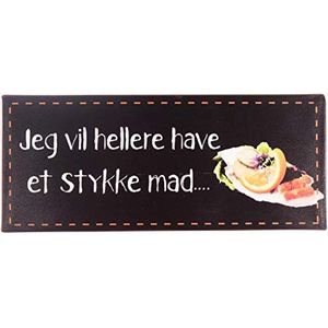 La Finesse Decoratieve Hangende Beschilderde Metalen Muur Plaque/Teken, Jeg Vil Hellere Have...