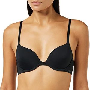 Calvin Klein Licht gevoerde DEMI BH voor volwassenen, ZWART, 0B36, Zwart, 80B