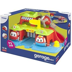 Miniland 97268 Garage, speelgarage, kleurrijk
