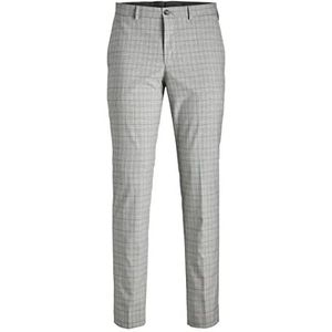 Jack & Jones Jprsolaris geruite broek voor heren, Moonstruck/ruiten: Super Slim Fit, 32