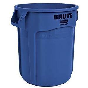 Rubbermaid Commercial Products Fg264360Gray Brute zware vuilnisemmer, rond, 220 l, grijs, 75.7 Litre, blauw, 1