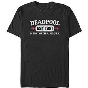 Marvel Deadpool - Athletic Merc Unisex Crew neck T-Shirt Black XL