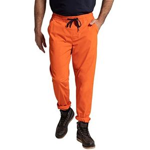 JP 1880 Flexnamic, elastische tailleband, taps toelopende loose fit slip broek, oranje, XXL