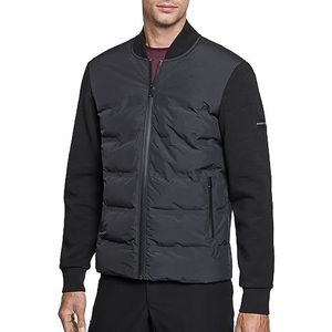 Hackett London Heren Hs Quilt Bomber Fz Sweatshirt met capuchon, Zwart (zwart), 3XL