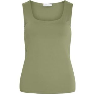 Vila - Vikenza - Tanktop - Sage - U-hals - Nauwsluitend