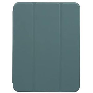 WANWANE -Beschermhoes voor iPad Mini 6, iPad Mini 6e generatie 2021, PU-leder, slanke penhouder, intelligente beschermhoes met deksel, donkergroen