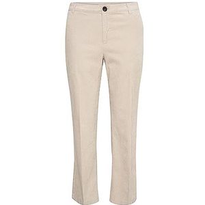 Part Two Corduroy broek voor dames, uitlopende pijpen, normale pasvorm, broek, Perfect bleek, 38