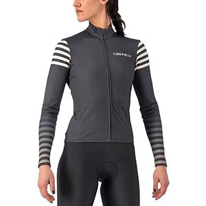 CASTELLI Herfst LS Jersey shirt met lange mouwen, donkergrijs/krijt, M dames, donkergrijs/krijt, M