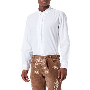 Bergfeuer Bosco overhemd voor heren, wit, standaard, wit, M