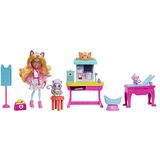 ​Enchantimals Pop and speelset | City Tails | Voel Je Goed Dokterspraktijk met pop, kat, meubels en accessoires | Cadeaus voor kinderen, HLH22