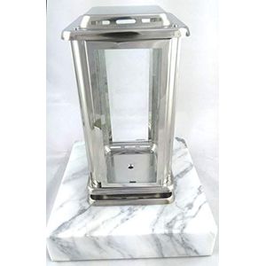 designgrab AEL1AGB1Carr graflamp Royal van roestvrij staal, zilver, 12 x 12 x 23 cm