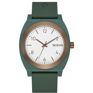Nixon Unisex analoog Japans kwartsuurwerk horloge met siliconen armband A1361-5204-00, bruin