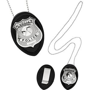 WIDMANN wdm05860 Ketting Politie Badge Clip op, Meerkleurig, One Size